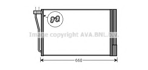 PRASCO BW5490 Condenser, air conditioning